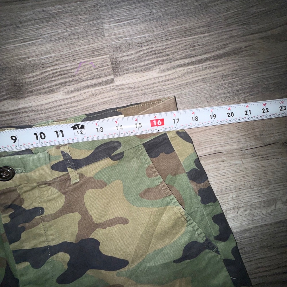 Camo Green Shorts Sz‎ 33 Gorpcore Military Utility Casual Summer - Picture 5 of 6